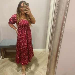 HILL HOUSE Botanical Nesli NAP DRESS Viral NWT XS Retired RARE ANTHROPOLOGIE